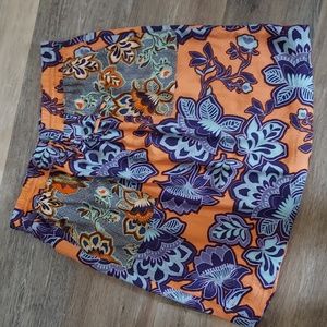 Tropical floral print skirt by LOFT - size Large Tall